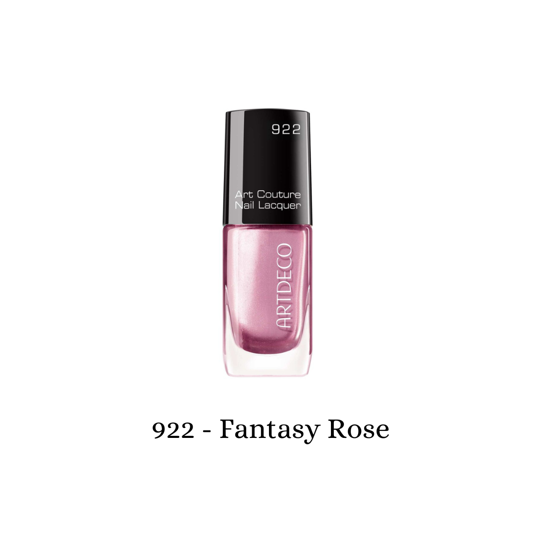 ARTDECO Art Couture Nail Lacquer Pearl Fantasy Rose nail polish with a shiny, pearl finish on nails.