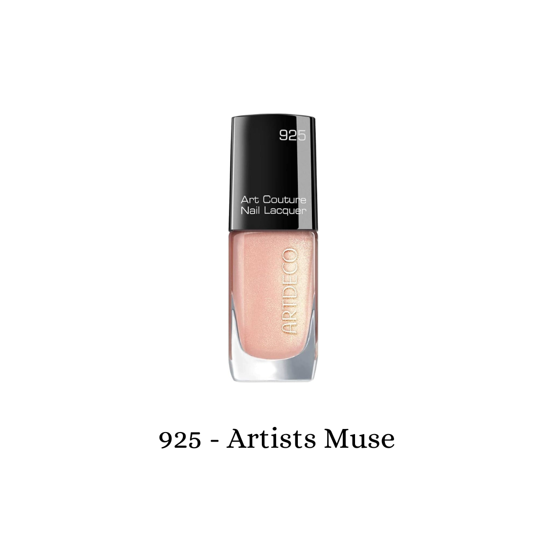 ARTDECO Art Couture Nail Lacquer in Artists Muse, showcasing a vibrant, glossy nail polish on neatly manicured nails.