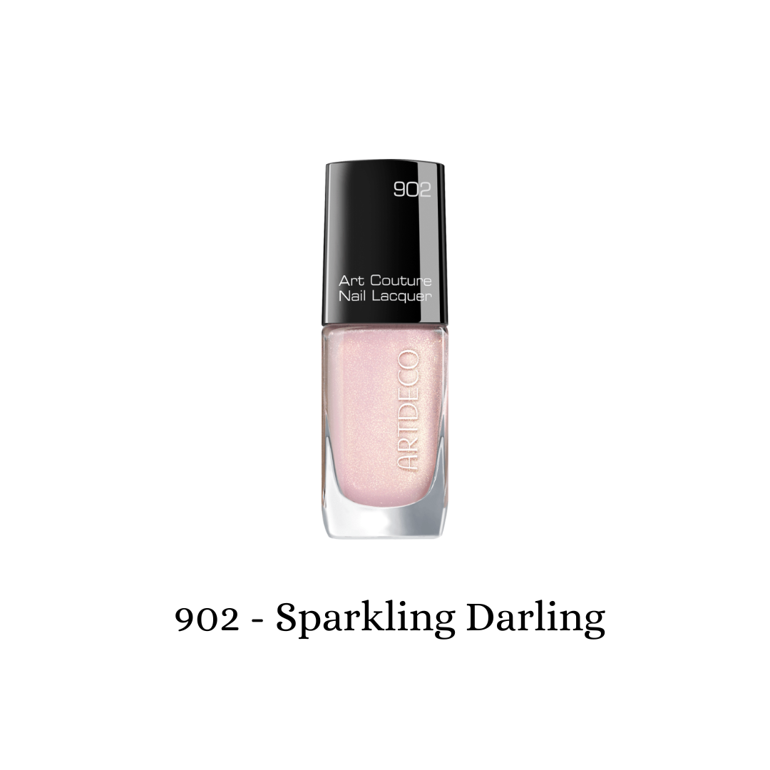 ARTDECO Art Couture Nail Lacquer in Sparkling Darling with glossy, shimmering finish on well-manicured nails.