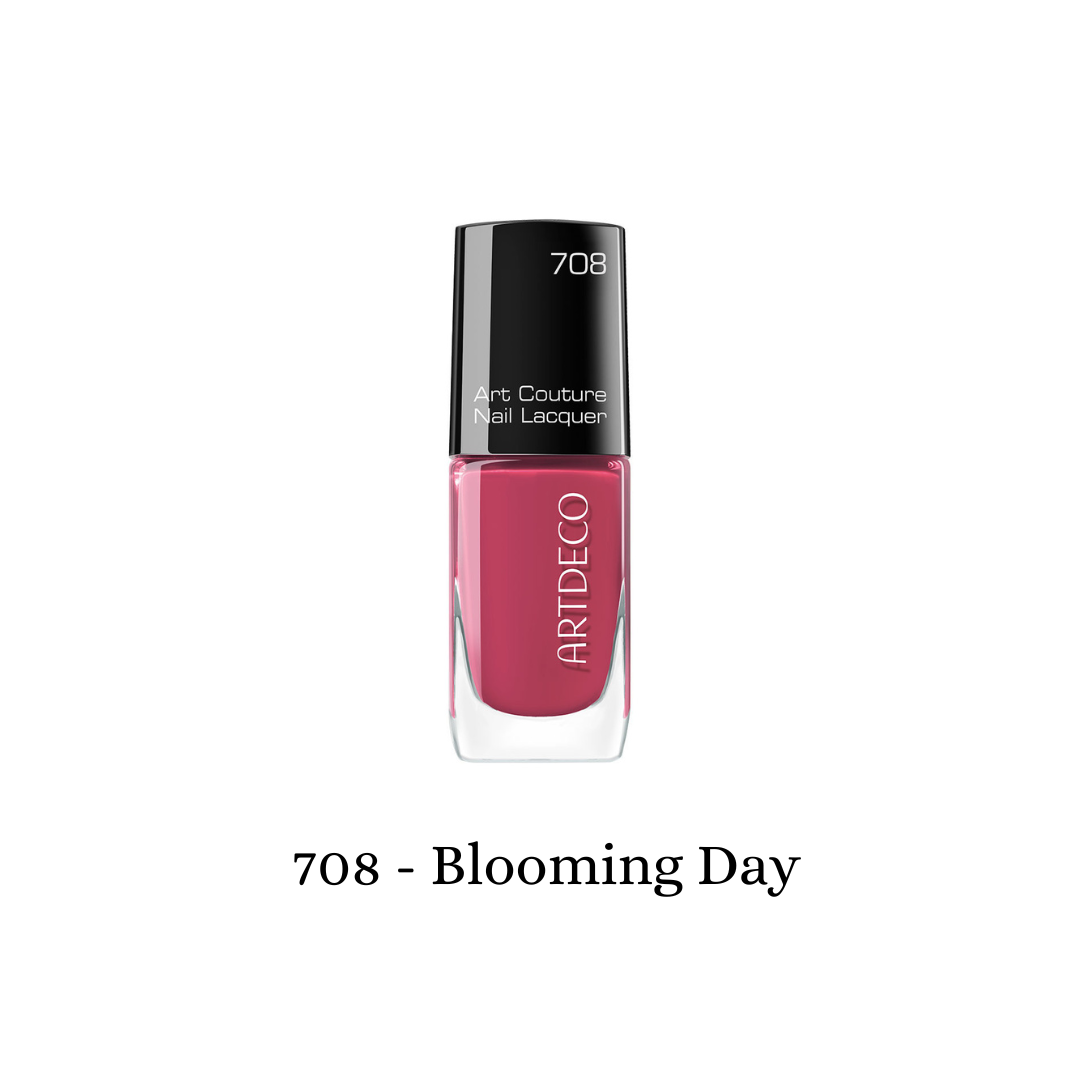 ARTDECO Art Couture Nail Lacquer with blooming day nail design showcasing vibrant, glossy nail polish on well-manicured nails