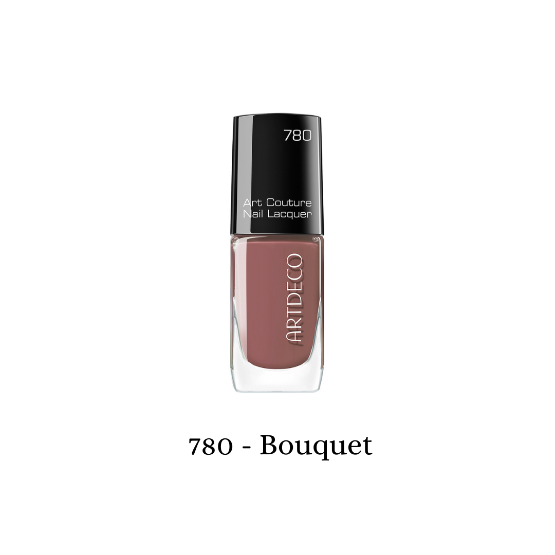 ARTDECO Art Couture Nail Lacquer bottle with a bouquet design, showcasing vibrant nail polish in a sleek, stylish container.