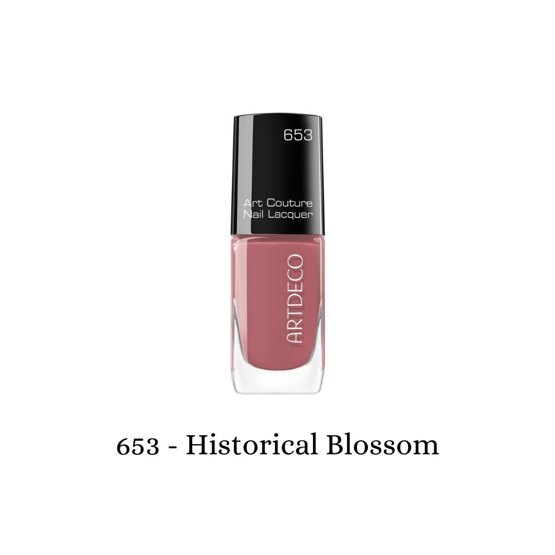Art Couture Nail Lacquer by ARTDECO showcasing a vibrant, glossy pink nail polish with floral-inspired design for nails.