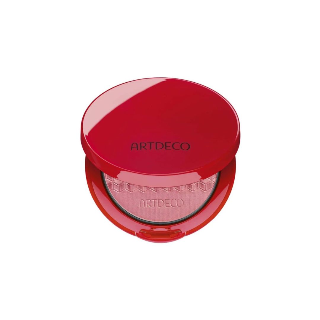 ARTDECO Blush Couture in shade 87, close-up of the blush compact showing the textured pink powder inside.