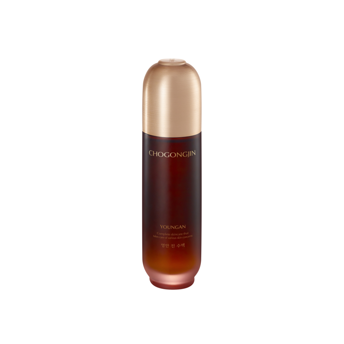 Chogongjin Youngan Jin Toner 150ml bottle with clear liquid in a white and blue packaging, suitable for skincare routines