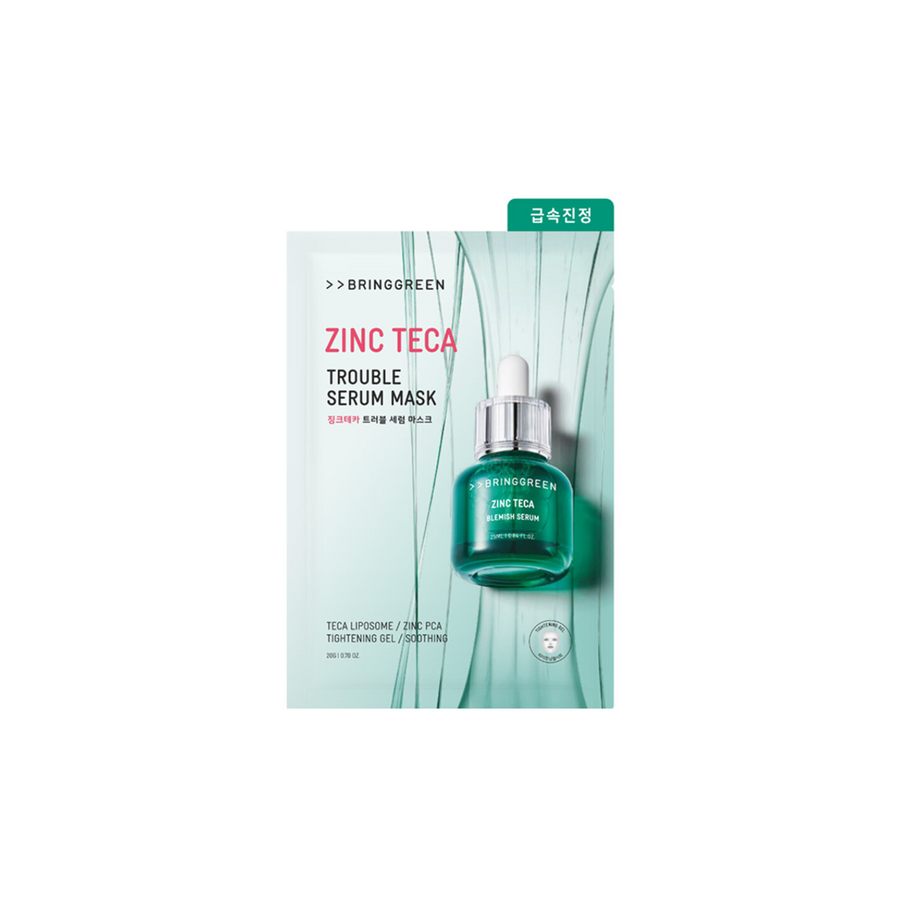 Bring Green Zinc Teca Trouble Serum Mask Sheet 1pc - Shop K-Beauty in Australia