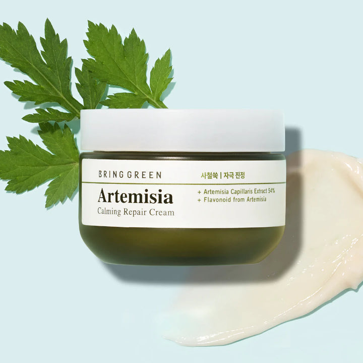 Bring Green Artemisia Calming Repair Cream 1+1 (75ml + 75ml) Set - Shop K-Beauty in Australia