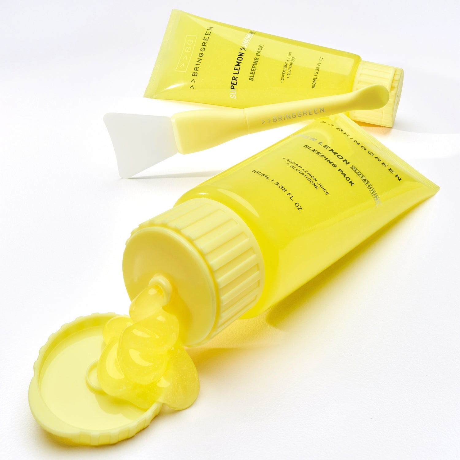 BRING GREEN Super Lemon Glutathione Sleeping Pack Set 100ml (+Spatula)