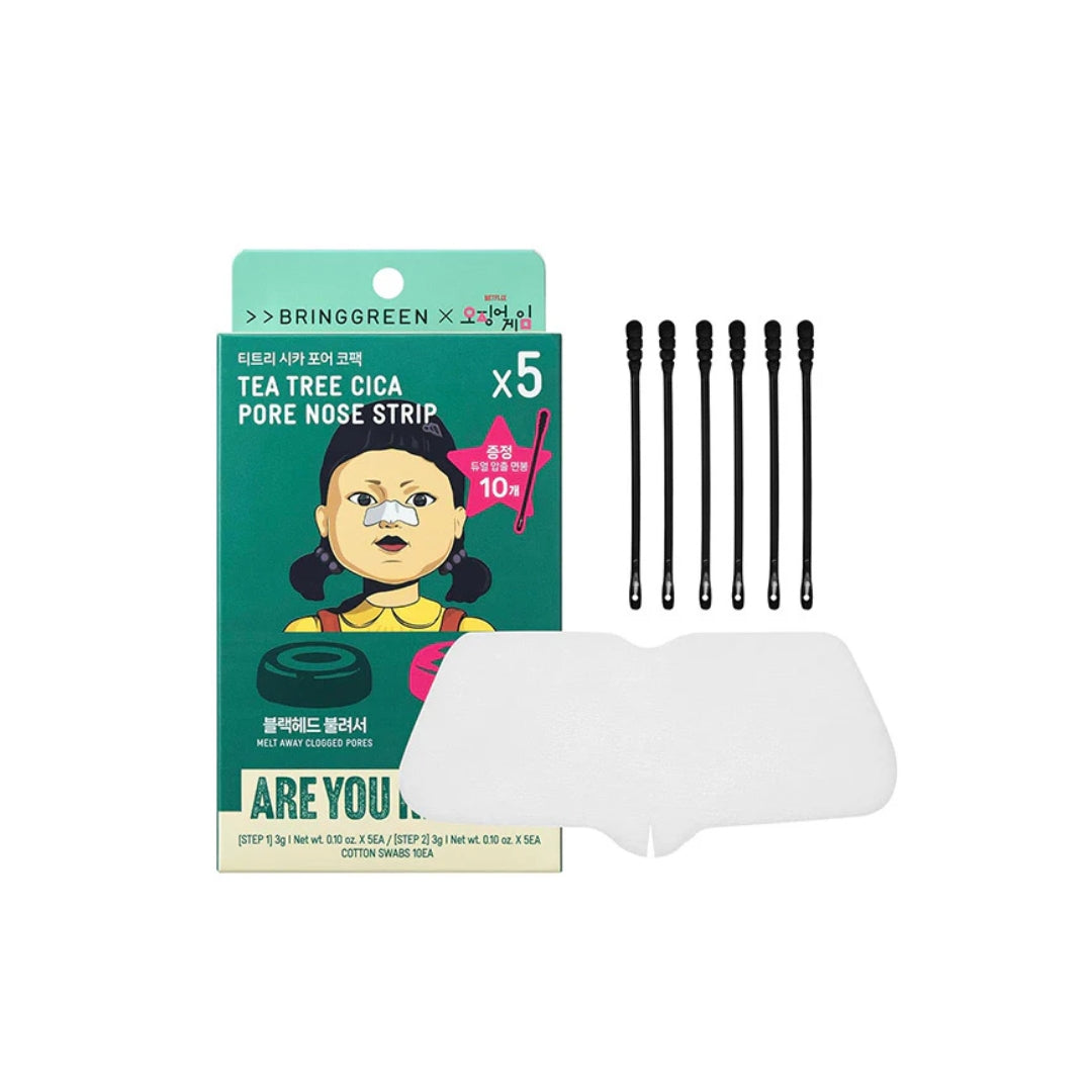 BRING GREEN Tea Tree Cica Pore Nose Strip