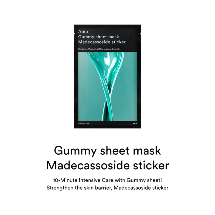 Abib Gummy Sheet Mask Madecassoside Sticker 1pc - Shop K-Beauty in Australia