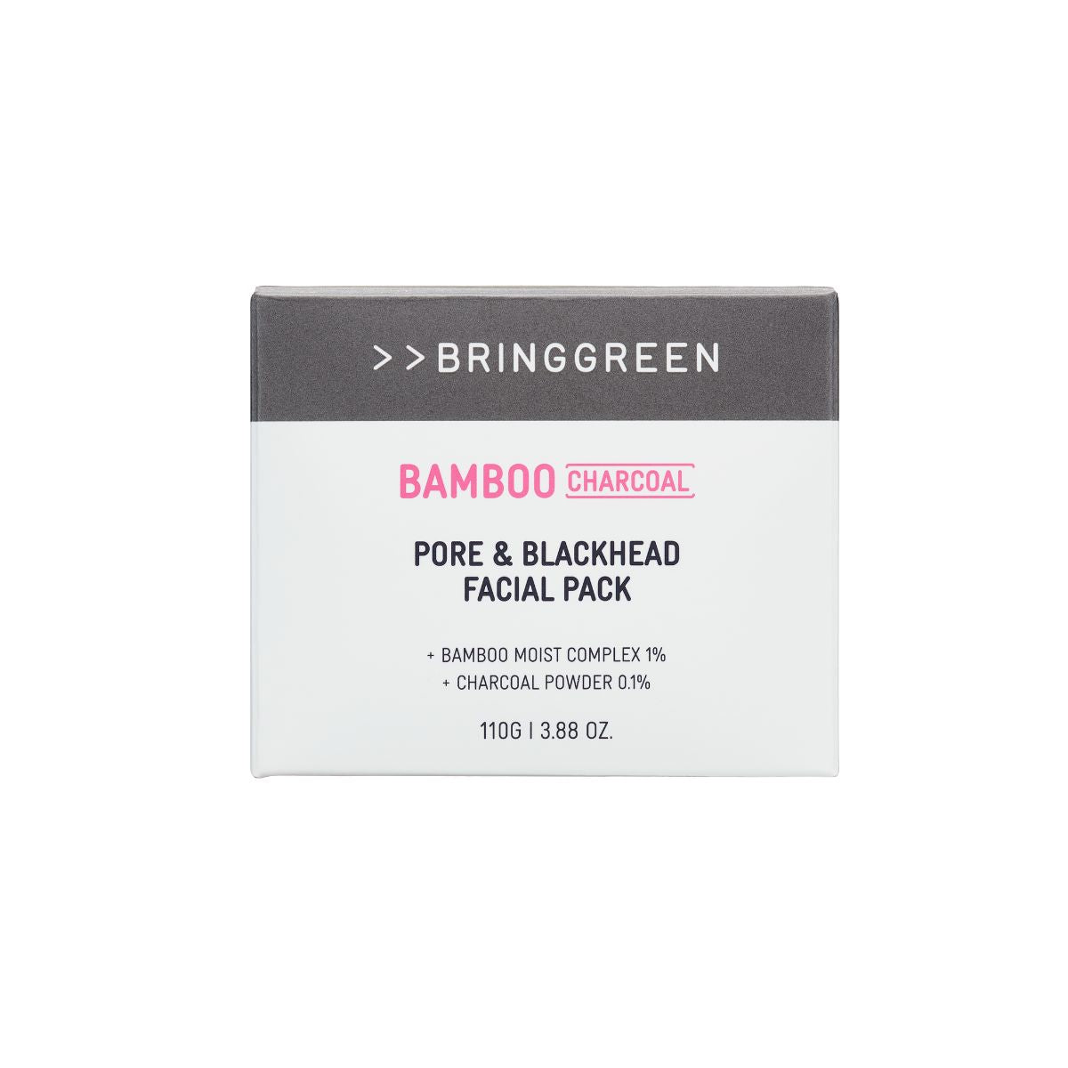 Bring Green Bamboo Charcoal Pore & Blackhead Facial Pack 100g - Shop K-Beauty in Australia