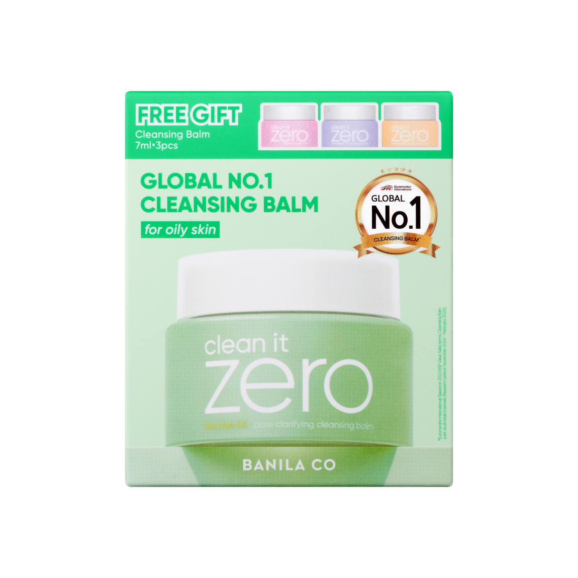 Banila Co Clean It Zero Cleansing Balm Special Bonus Set Pore Clarifying 180Ml+7Ml*3Ea - Shop K-Beauty in Australia