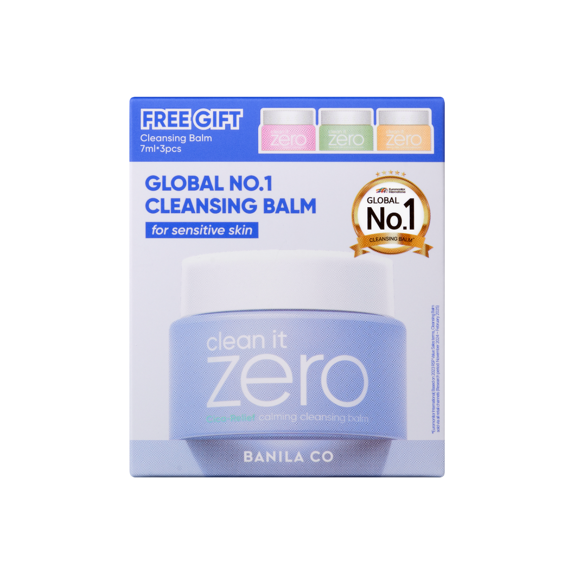 Banila Co Clean It Zero Cleansing Balm Special Bonus Set Calming 100Ml+7Ml*3Ea - Shop K-Beauty in Australia