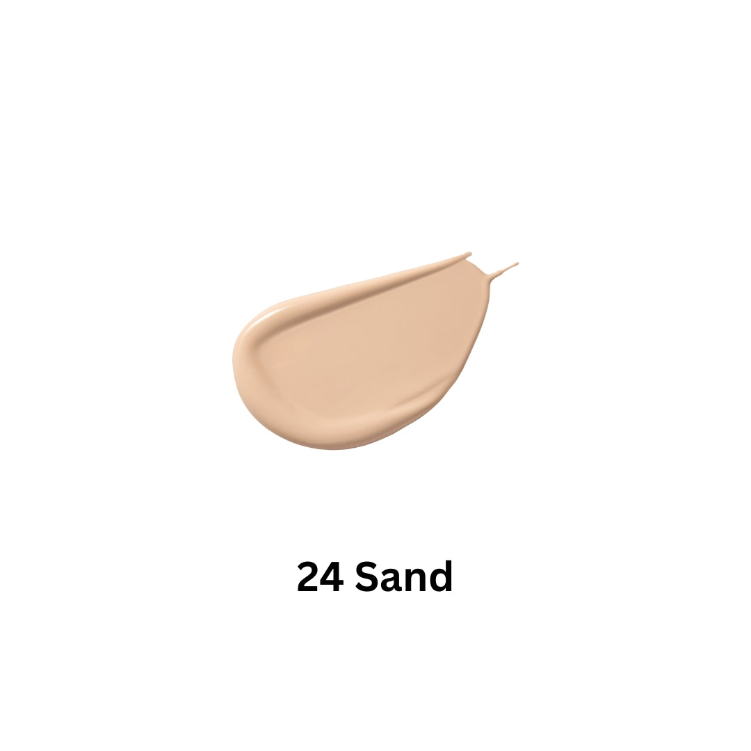 Banila Co Covericious Power Fit Foundation in Sand shade, 30ml liquid foundation with SPF 45 and PA++ protection.