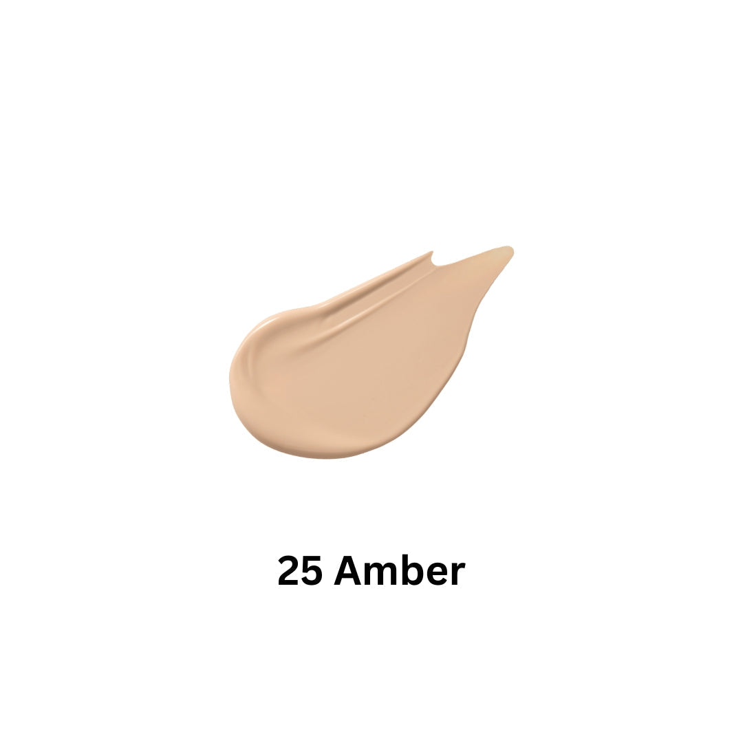 Banila Co Covericious Power Fit Foundation in 30ml bottle with SPF 45, PA++ in Amber shade, showing the liquid foundation.