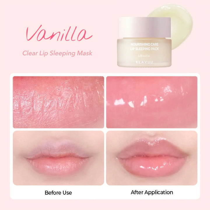 KLAVUU Nourishing Care Lip Sleeping Pack Vanilla 20g - Shop K-Beauty in Australia