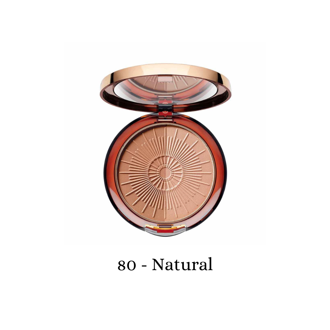 ARTDECO long-lasting bronzing powder compact for contouring with natural finish, ideal for adding warmth and definition to the face.