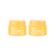 Banila Co Clean It Zero Cleansing Balm brightening twin pack with two 100ml jars for gentle, effective makeup removal and skin brightening.