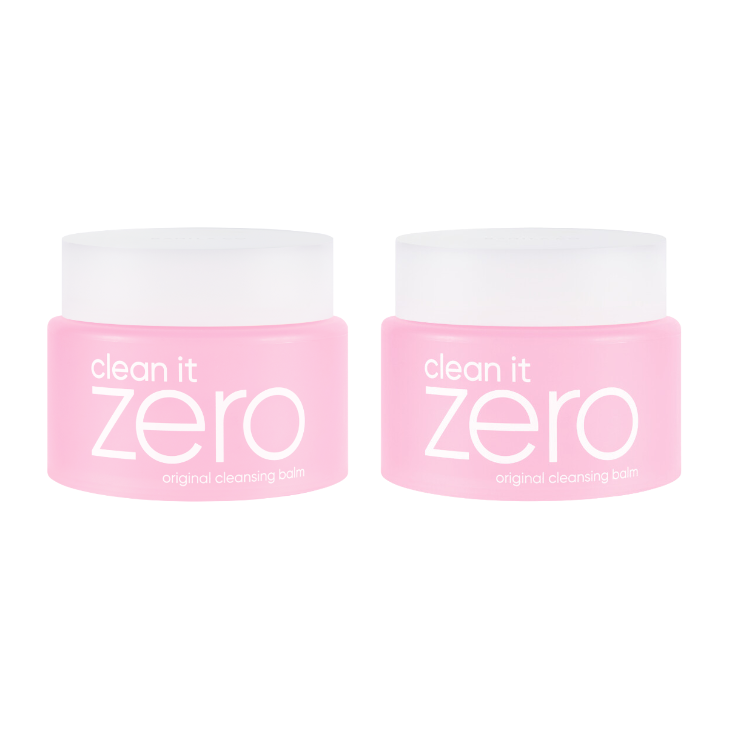 Banila Co Clean It Zero Cleansing Balm Original Twin Pack in 180ml jars, gentle makeup remover and skincare duo.