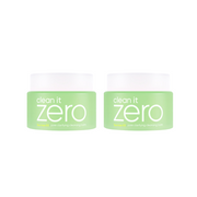 Banila Co Clean It Zero Pore Clarifying Cleansing Balm twin pack with 100ml jars, ideal for gentle pore cleansing and skin refreshment.