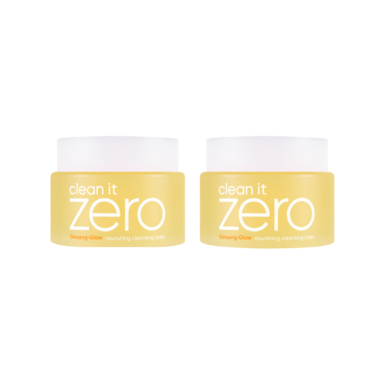 Banila Co Clean It Zero Nourishing Cleansing Balm Twin Pack in 100ml bottles, suitable for gentle makeup removal and skincare.