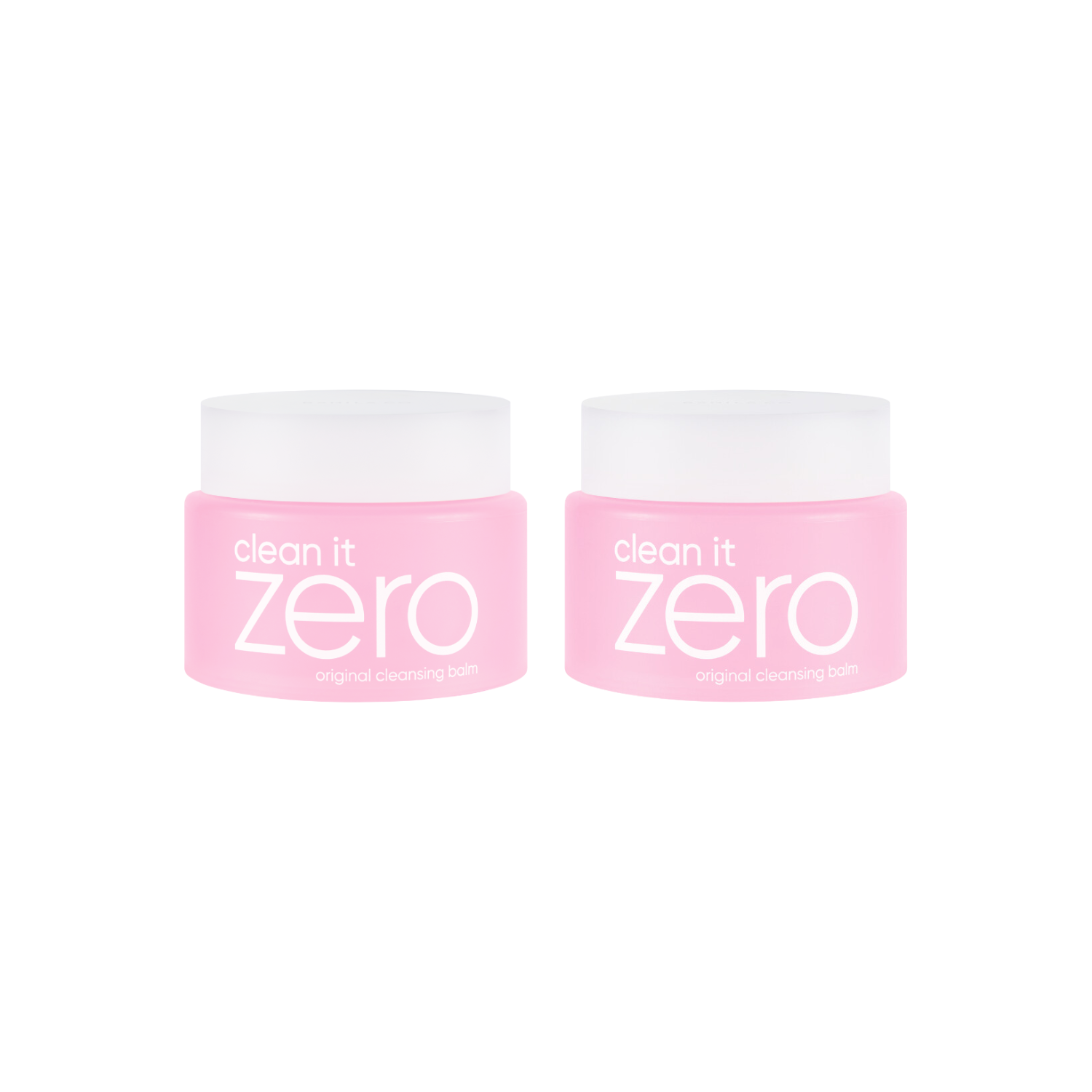 Banila Co Clean It Zero Cleansing Balm Original Twin Pack with two 100ml jars, showcasing the creamy balm texture in a bundle.