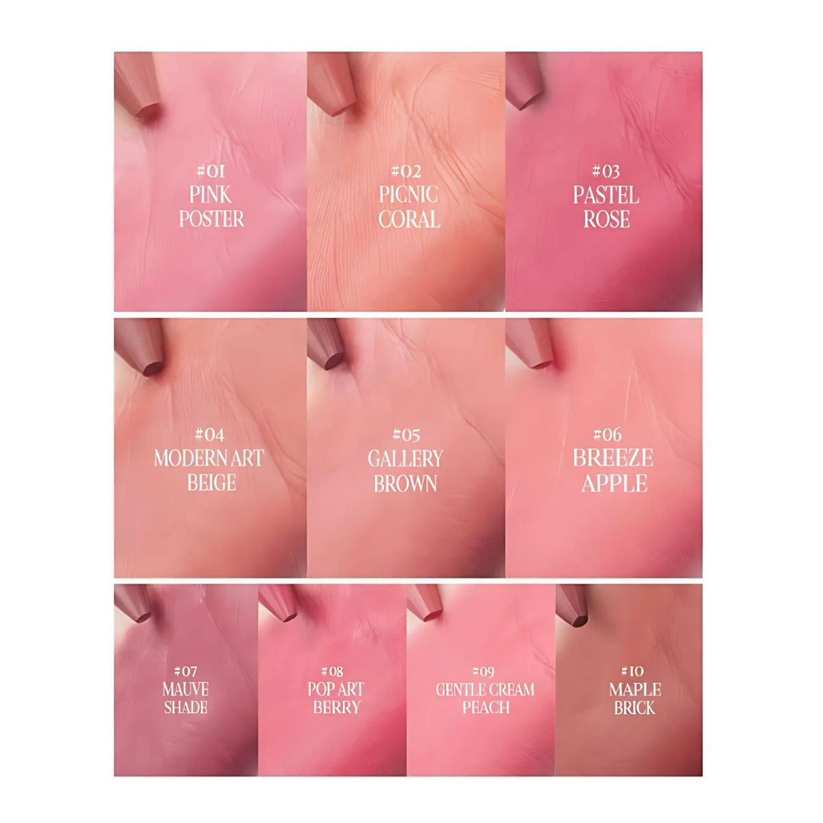 Clio Butter Balm Crayon lipstick swatch showing creamy, smooth lip color in a 3.9g crayon form on lips.