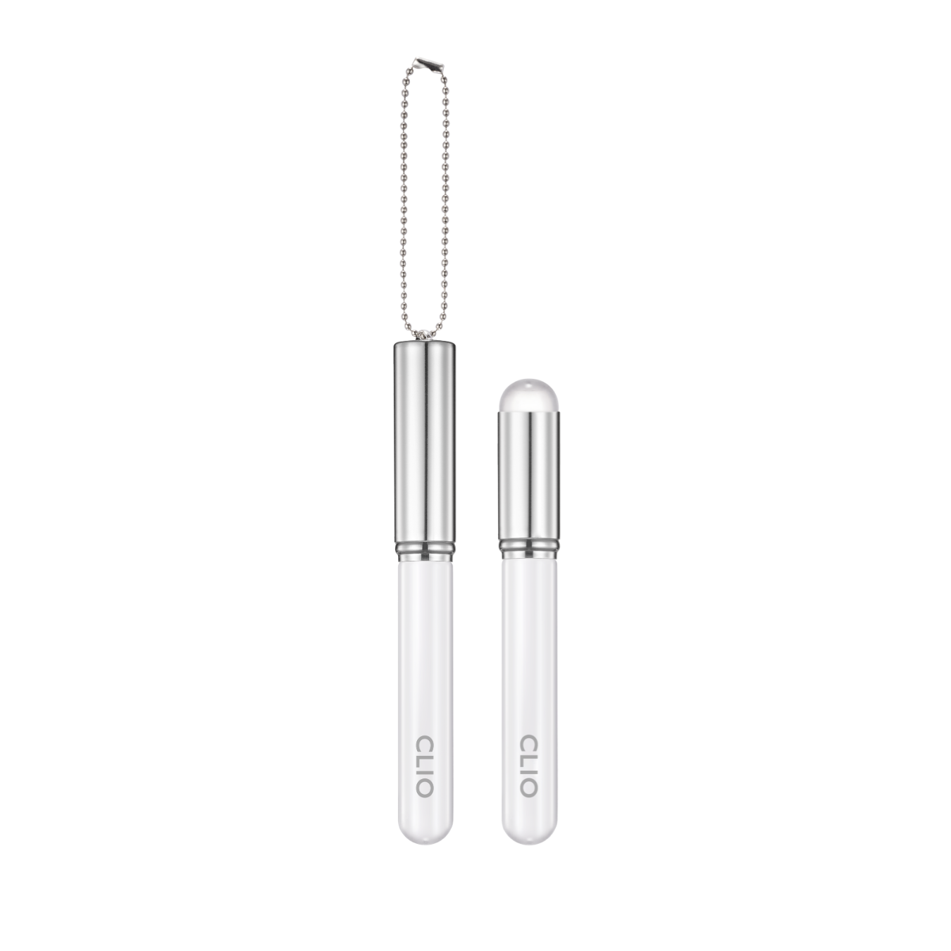 Clio Baby Taptap Lip Brush for precise makeup application, featuring a small, soft brush head and ergonomic handle.