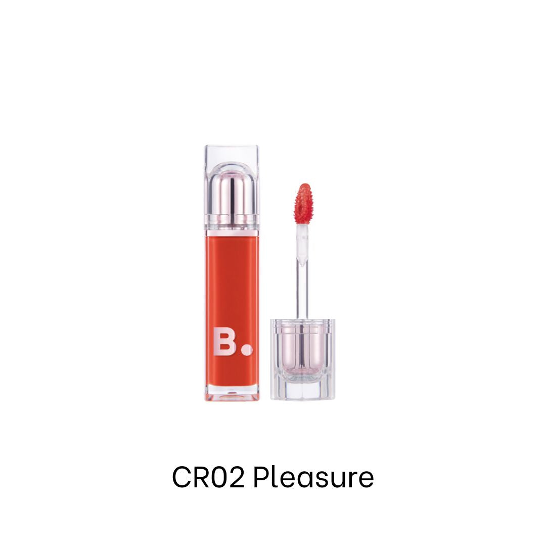 Banila Co Dew Glow Lip Tint in a sleek tube, showcasing a vibrant, glossy lip tint with a smooth application.