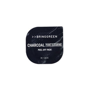 Bring Green Fresh Bowl Charcoal Pore Clearing Peel Off Pack in a black container, showcasing charcoal-based exfoliant and peel-off mask.