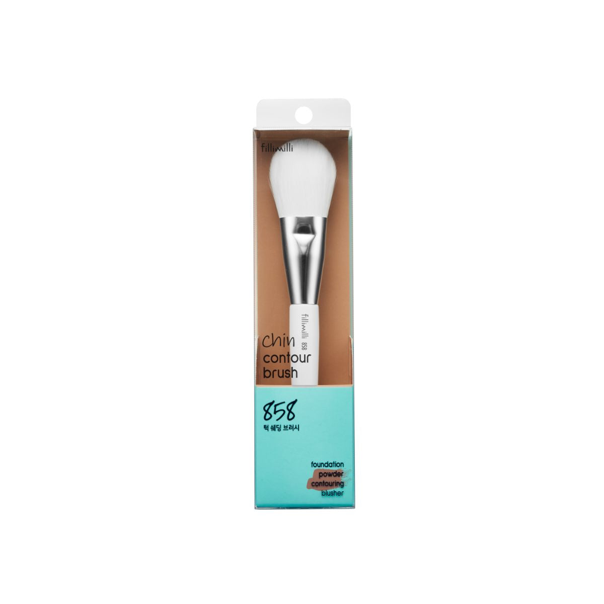 Fillimilli Jawline Shading Makeup Brush 858 for contouring and defining the chin and jawline in professional makeup applications.