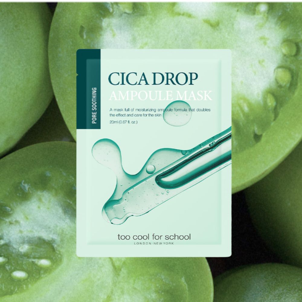 Too Cool For School Cica Drop Ampoule Mask 20ml  -La Cosmetique