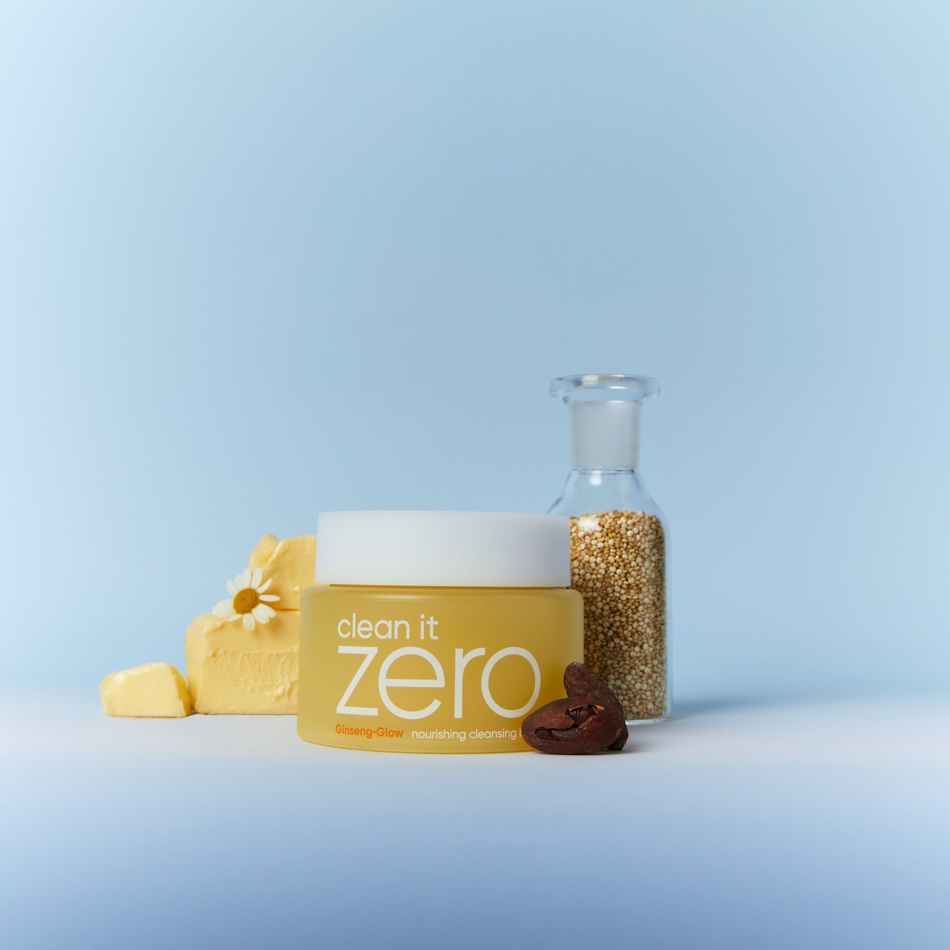 Banila Co Clean It Zero Nourishing Cleansing Balm bundle with 100ml jar and included applicator for gentle makeup removal.