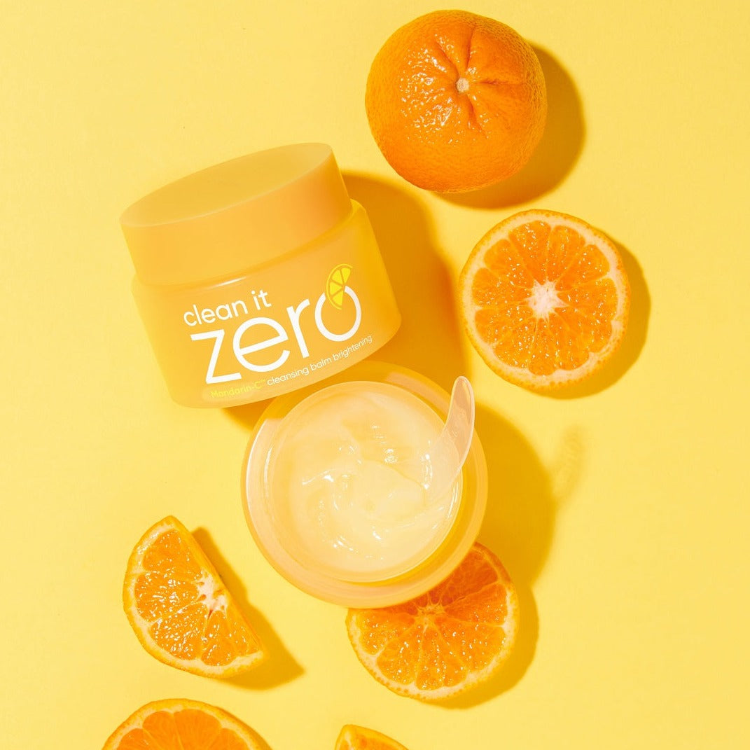 Banila Co Clean It Zero Brightening Cleansing Balm in 100ml jar, showing smooth balm texture and brightening skincare benefits