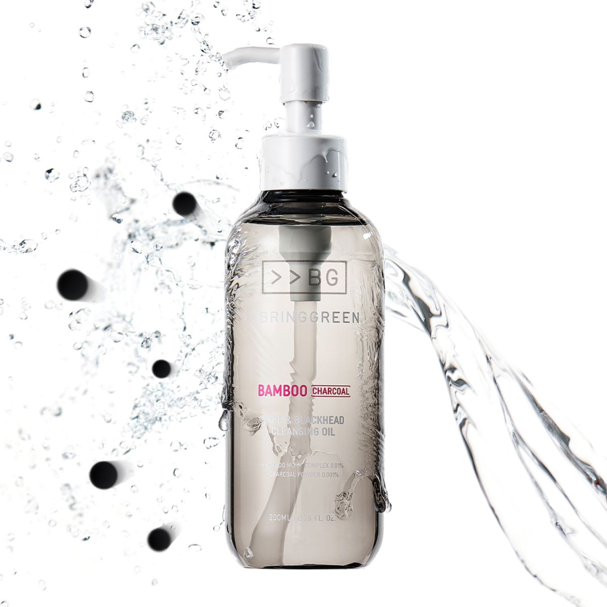 Bring Green Bamboo Charcoal Pore and Blackhead Cleansing Oil 200ml - Shop K-Beauty in Australia