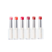 Clio Crystal Glam Balm lipstick in a sleek tube, featuring a shimmering, glossy finish for a radiant lip look.