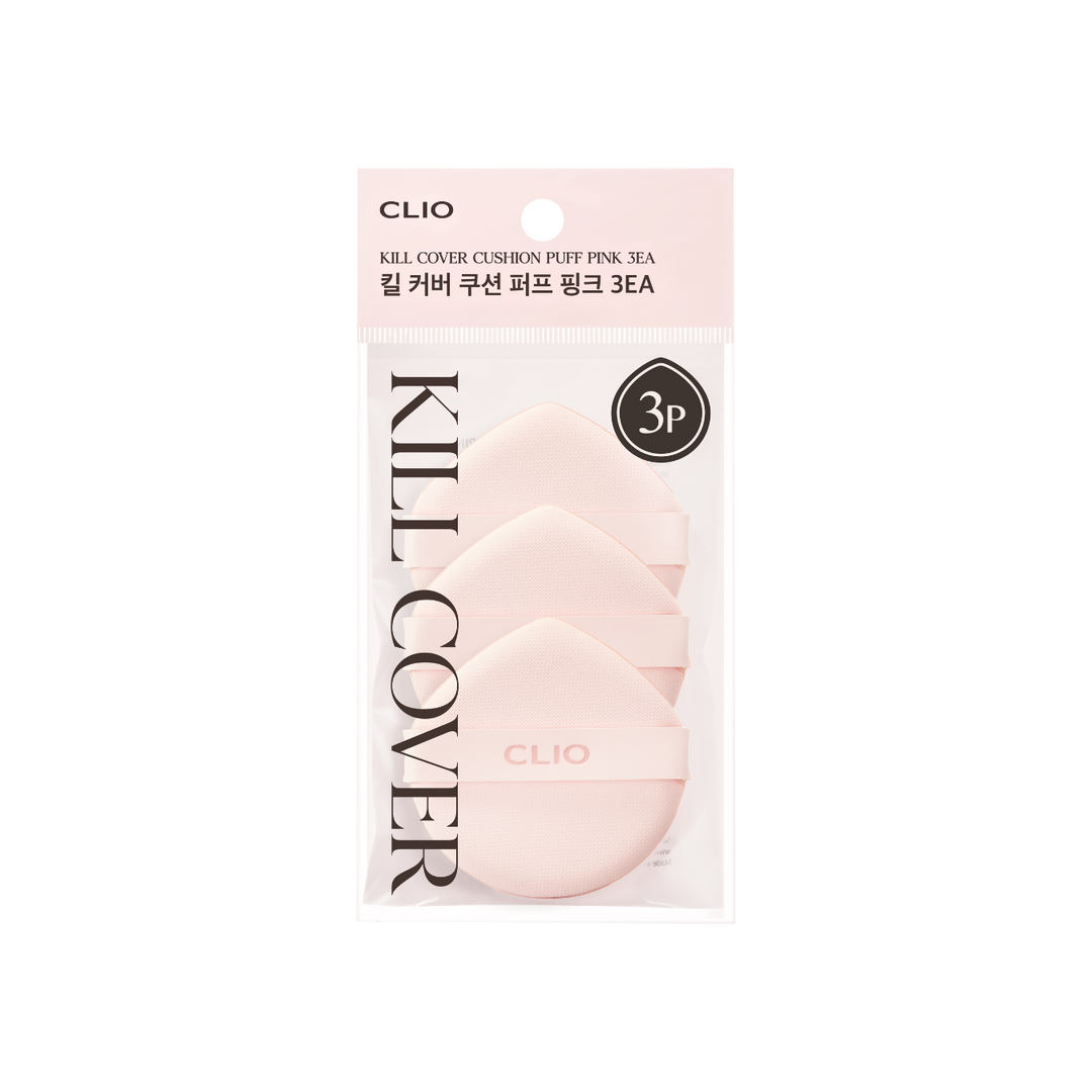 Clio KILL COVER CUSHION PUFF PINK 3EA - Shop K-Beauty in Australia