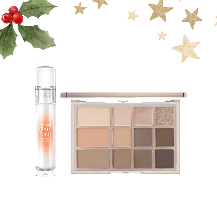 [XMAS GIFT SET] Shade & Shadow Palette & Crystal Glam Tint Set