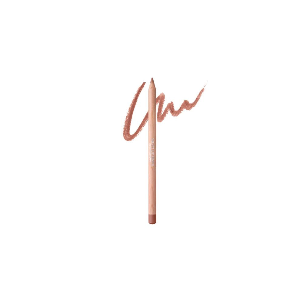 Clio Velvet Lip Pencil Set featuring Coffee Brown lip liner pencils in sleek packaging, perfect for defining lips with a velvety finish.