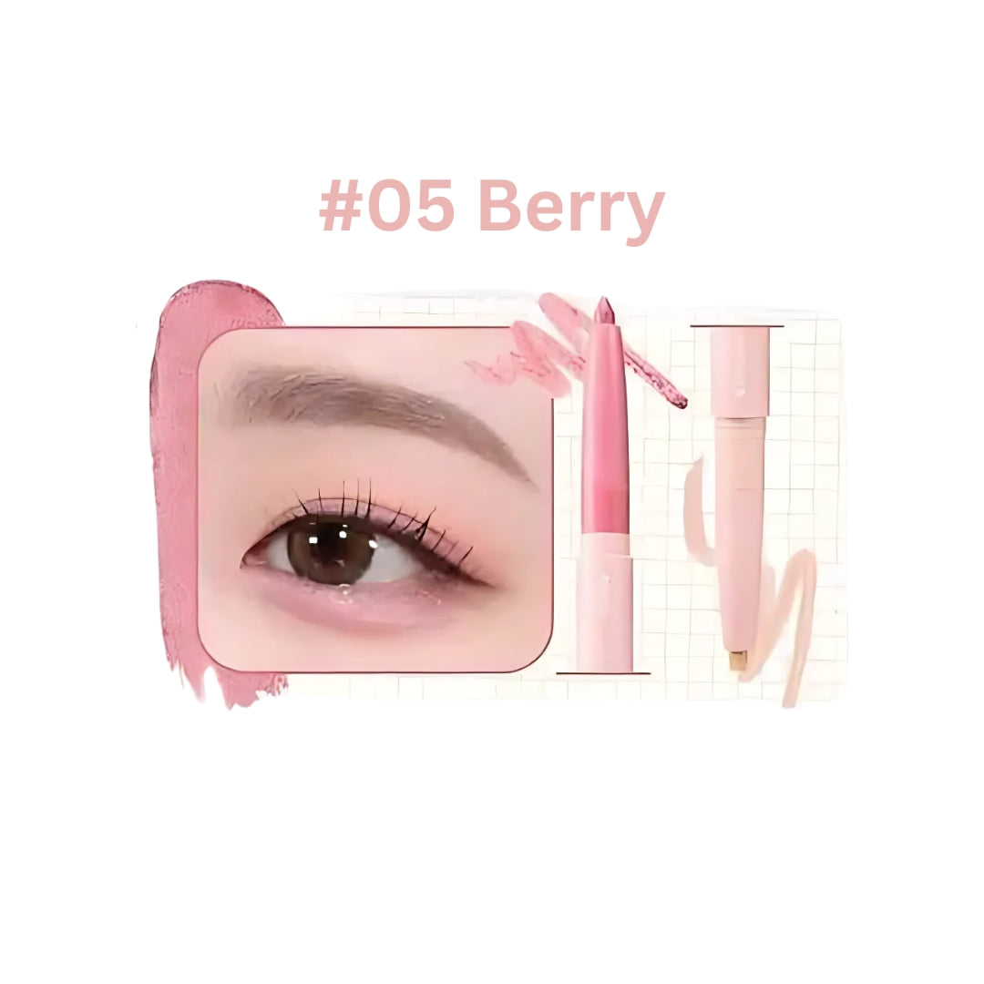 Colorgram All In One Aegyo-Sal Maker liquid eyeliner in berry shade, featuring a sleek applicator for precise eye makeup application.