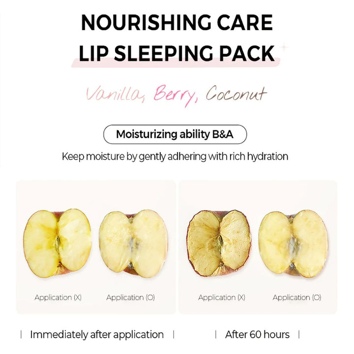 KLAVUU Nourishing Care Lip Sleeping Pack Coconut 20g - Shop K-Beauty in Australia