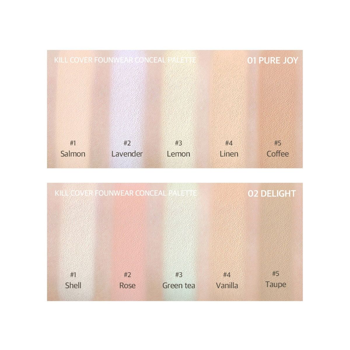 Clio Kill Cover Founwear Concealer and Corrector palette with multiple shades for flawless skin correction and concealment