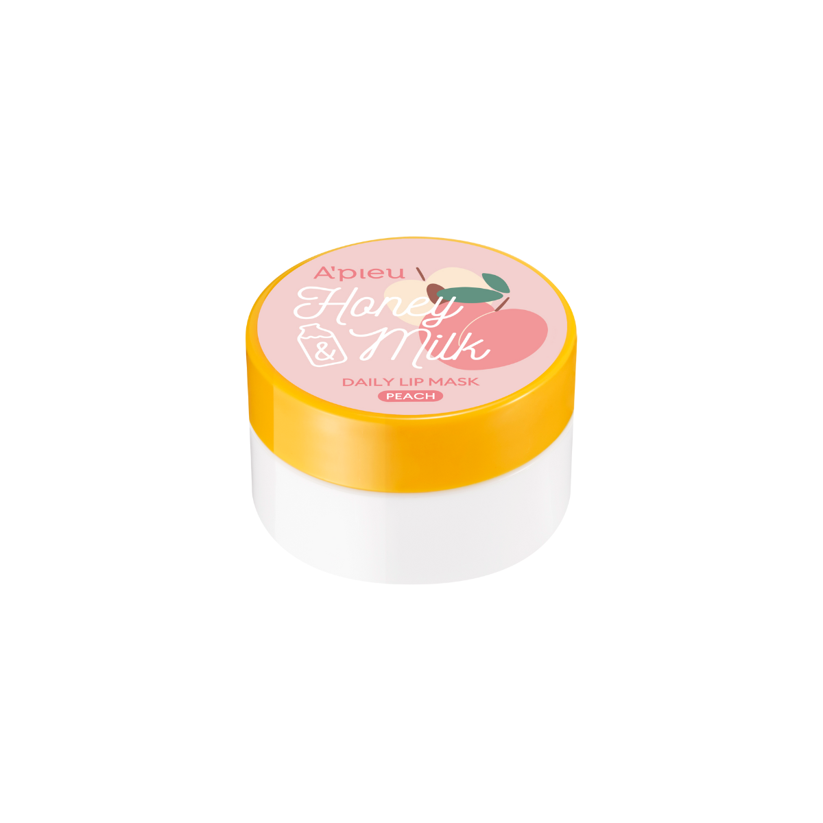 A'pieu Honey & Milk Daily Lip Mask in a small jar, showcasing the nourishing lip treatment with honey and milk ingredients.