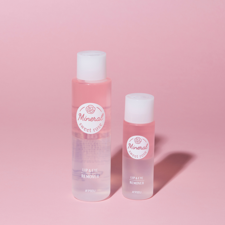 A'pieu Mineral Lip & Eye Remover Large Volume Sweet Rose 250ml - Shop K-Beauty in Australia