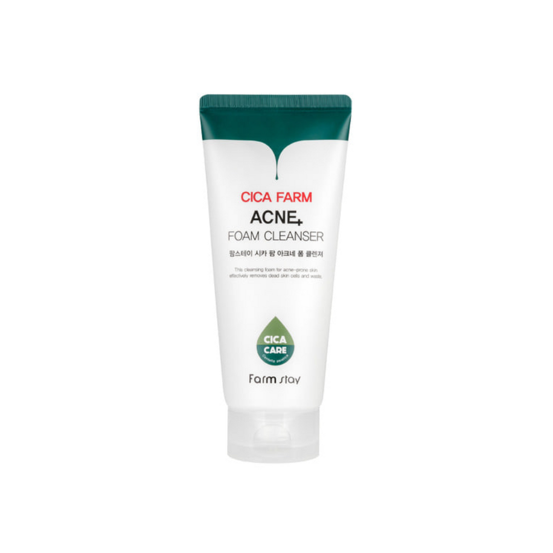 Farmstay Cica Farm Acne Foam Cleanser 180ml - Shop K-Beauty in Australia