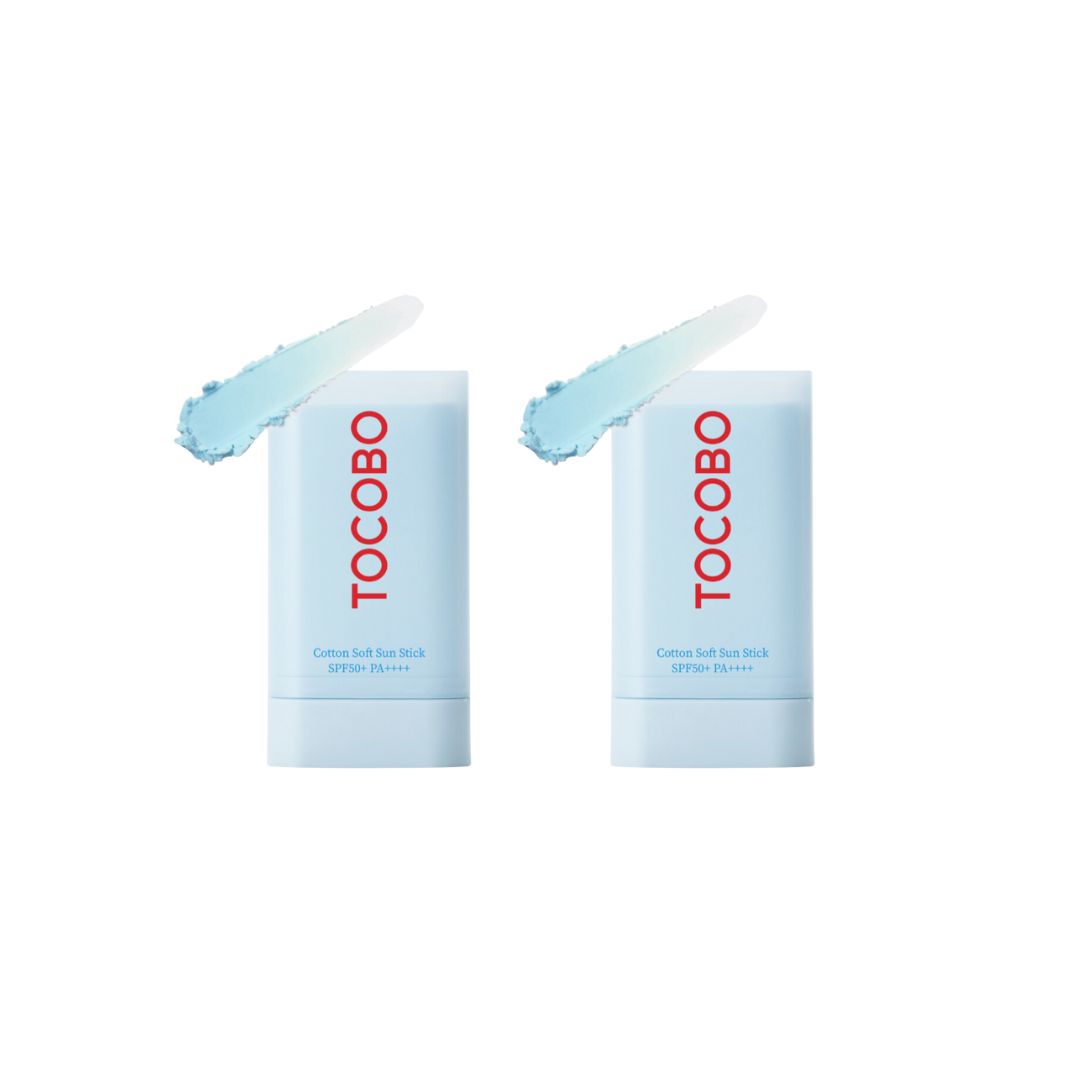 TOCOBO Cotton Soft Sun Stick SPF50+ PA++++ (Twin Pack) - Shop K-Beauty in Australia