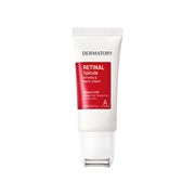 Dermatory Retinal Spicule Wrinkle & Neck Cream 50ml jar, showing the smooth, white cream in a sleek container with a silver lid.