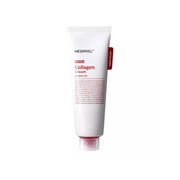 Red MEDIPEEL+ Lacto Collagen Barrier Cream in 80ml jar, face moisturizer with nourishing and hydrating properties
