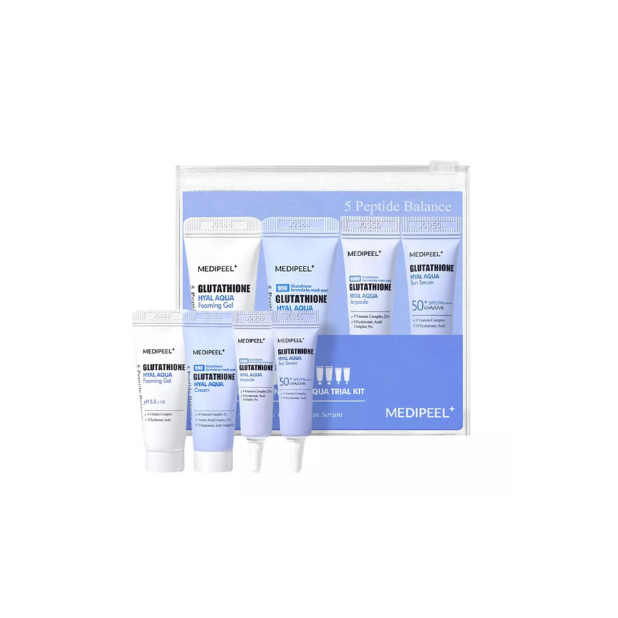 MEDI-PEEL Glutathione Hyal Aqua Trial Kit (15ml / 15g / 4ml*2pc) - Shop K-Beauty in Australia