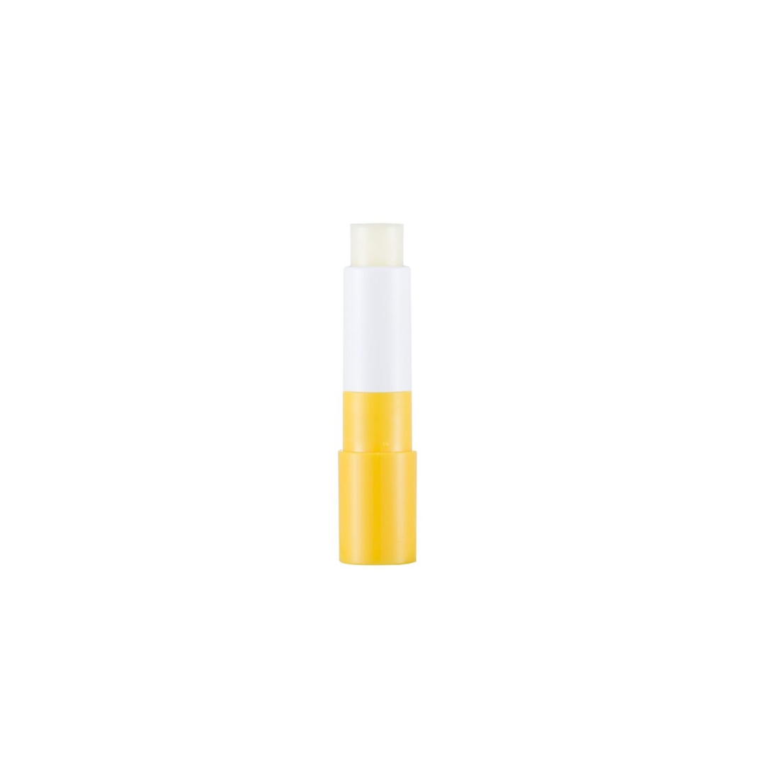 A'pieu Honey & Milk Lip Balm and Essence tube with honey and milk ingredients, displayed on a white background.