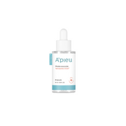 A'pieu Madecassoside Tetrasome Cica Ampoule 50ml bottle with dropper, featuring a sleek design on a white background.
